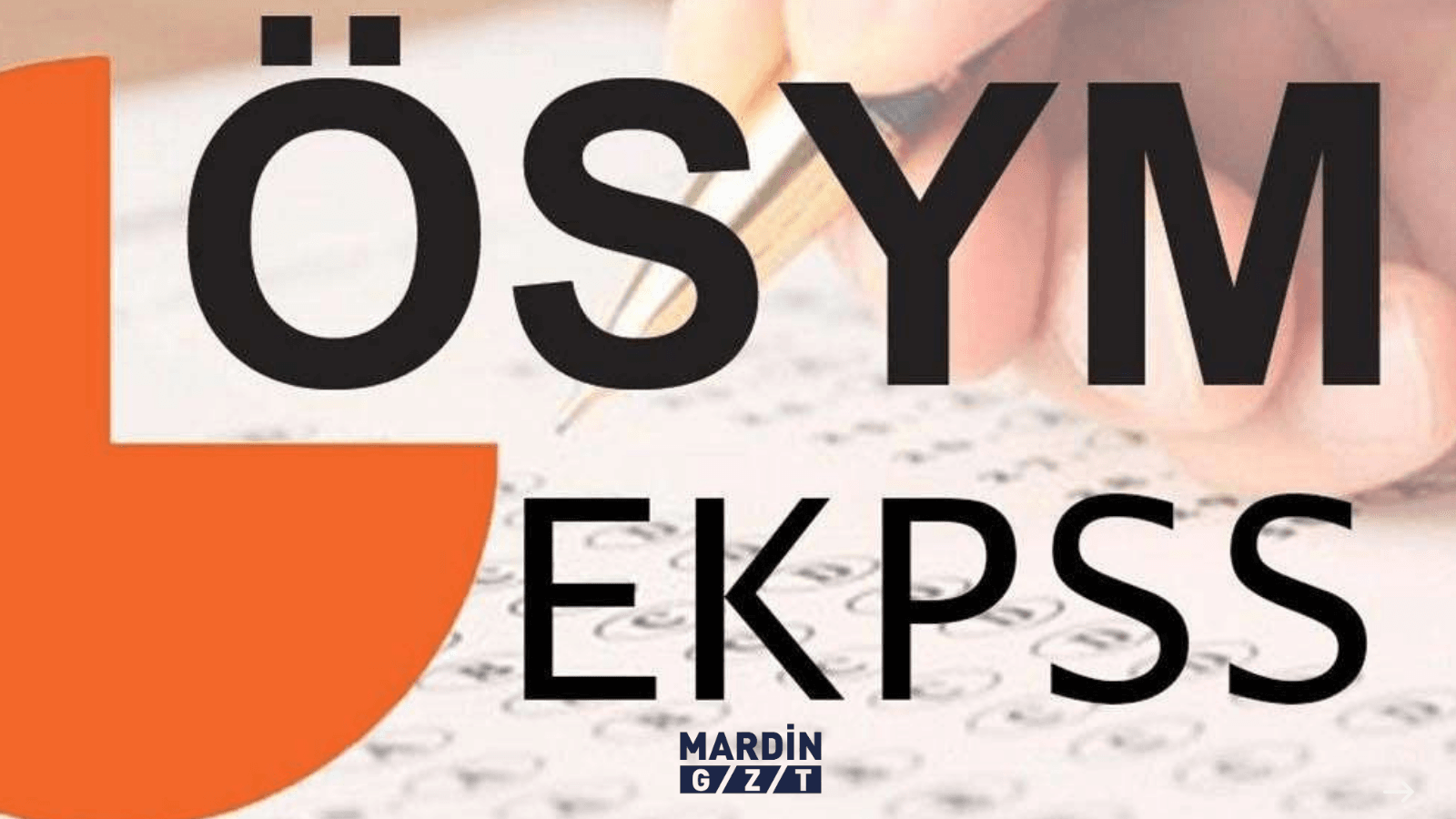 EKPSS pazar günü yapılacak