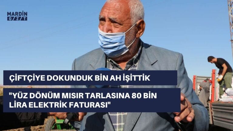 100 dönüm mısır için 80 bin lira elektrik faturası gönderdiler