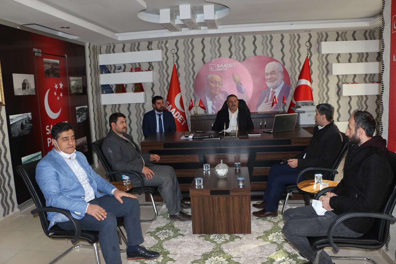 HÜDA PAR Kızıltepe ilçe yönetiminden Saadet Partisine ziyaret