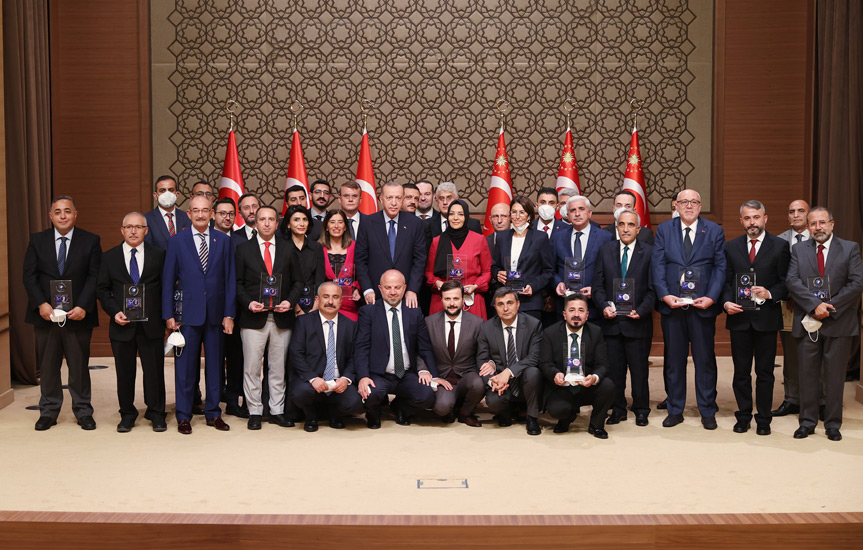 Ürün ödülü Cumhurbaşkanı Erdoğan’dan aldı