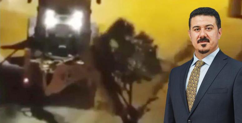 Kızıltepe’de sökülen ağaçlara tepki