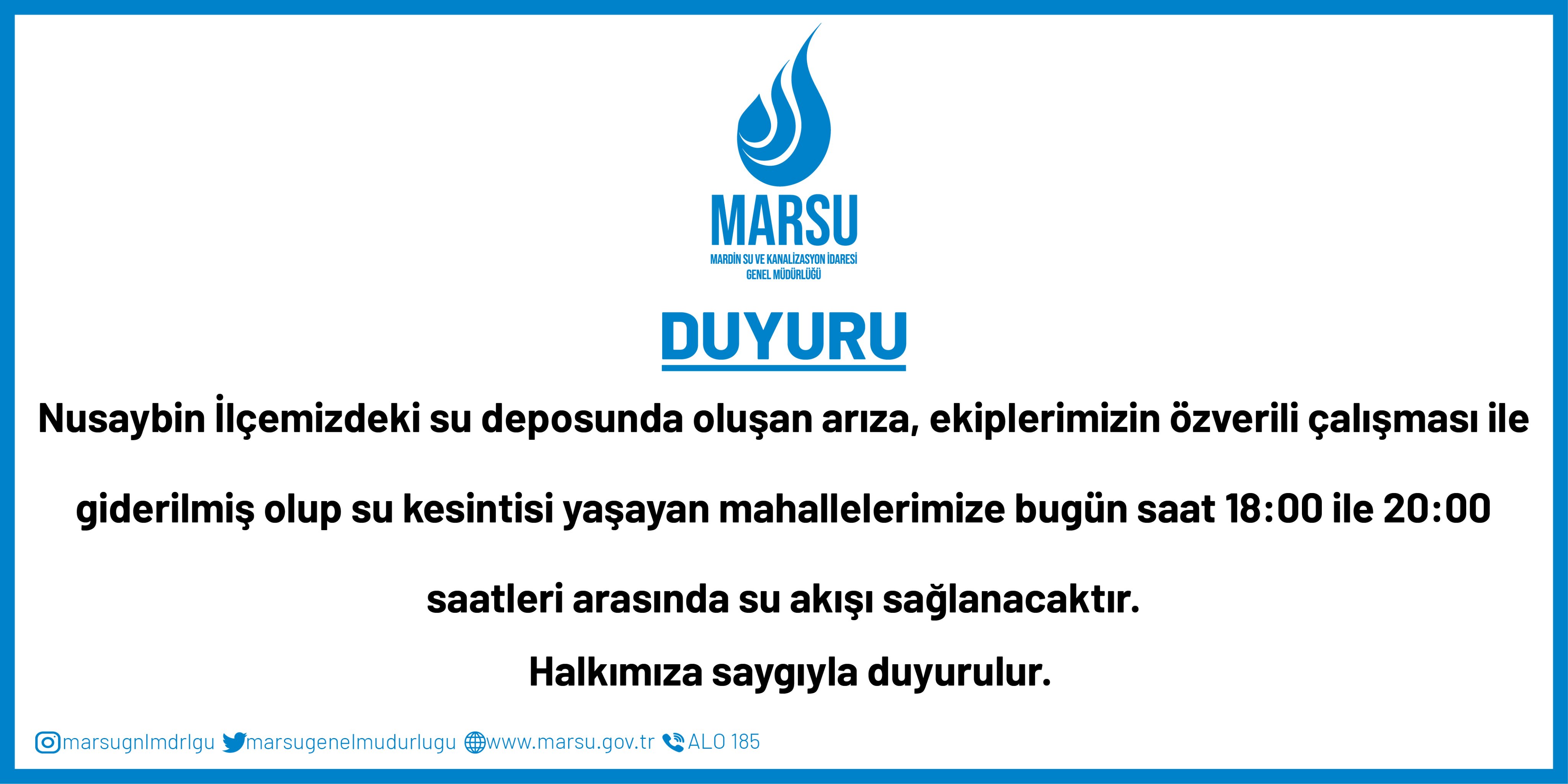 MARSU’dan Nusaybin açıklaması