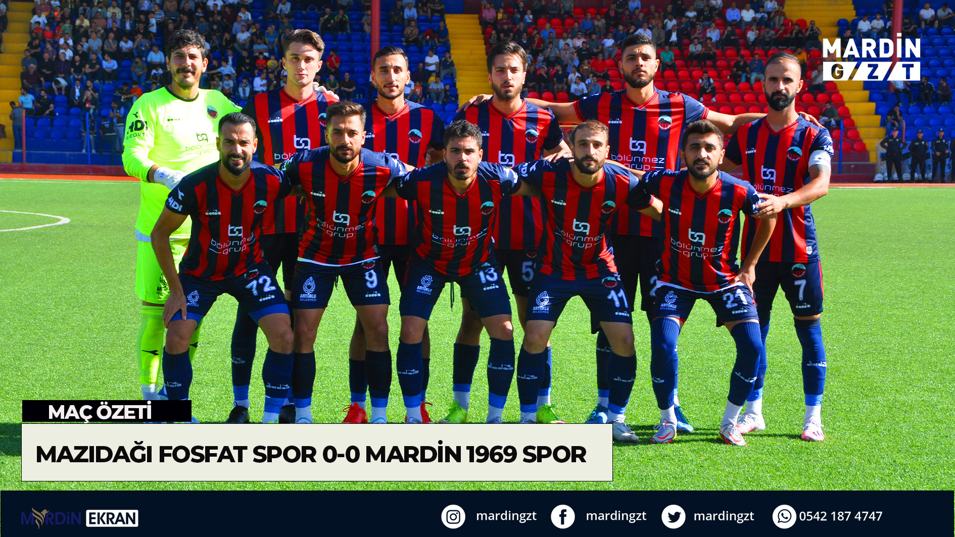 Mardin 1969 Spor – Mazıdağı Fosfat Spor maç özeti – İZLE