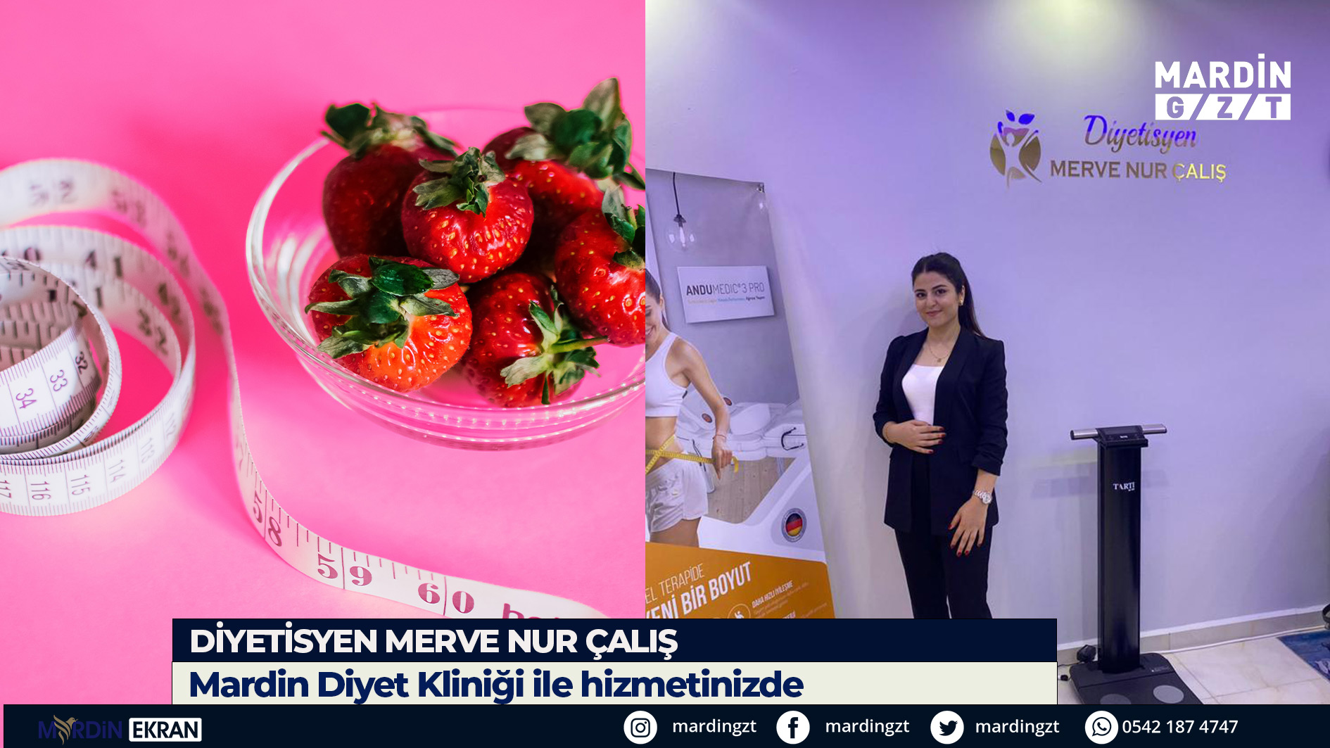 Kızıltepe’de Diyetisyen Merve Nur Çalış’ın kliniği açıldı