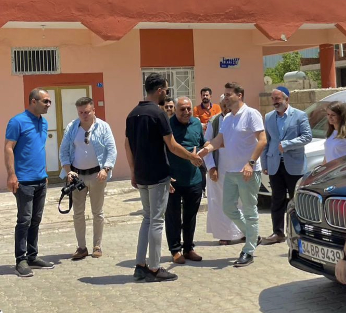 Kaymakam Cıdıroğlu Zeynettin Atasever’i evinde ziyaret etti