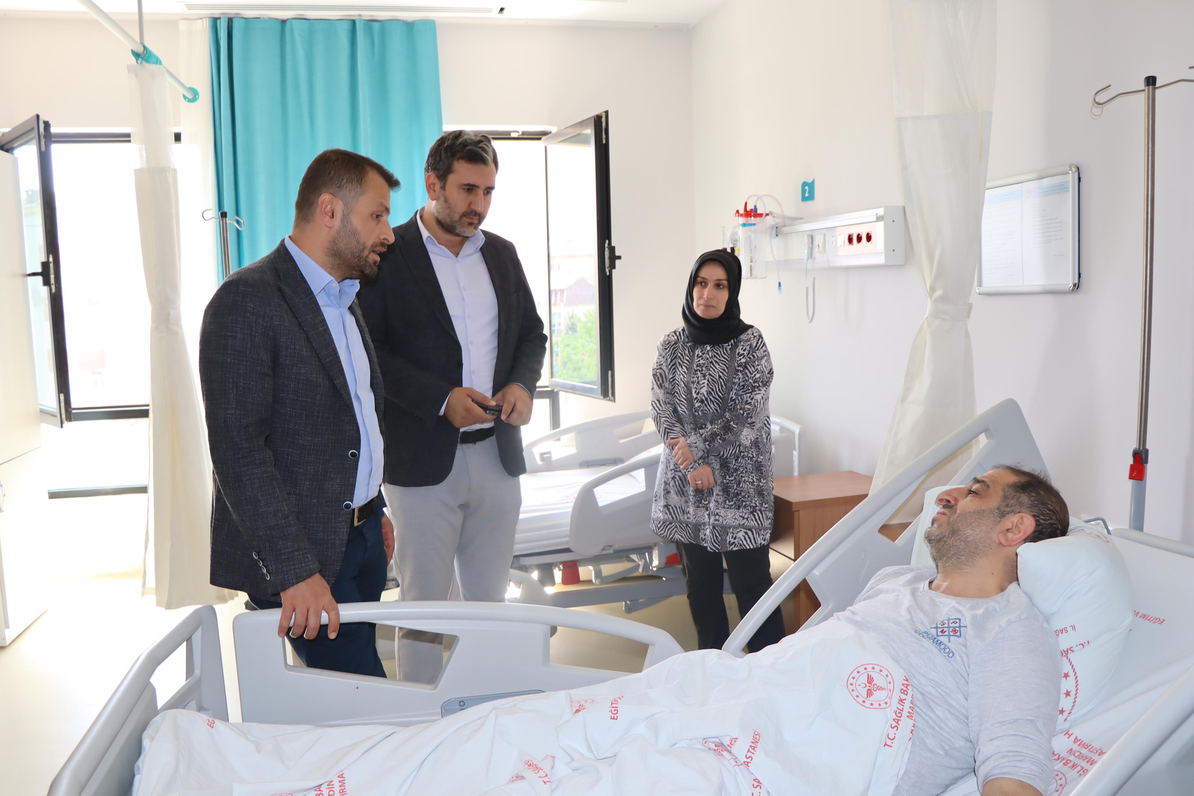 Alma hastaları ziyaret etti