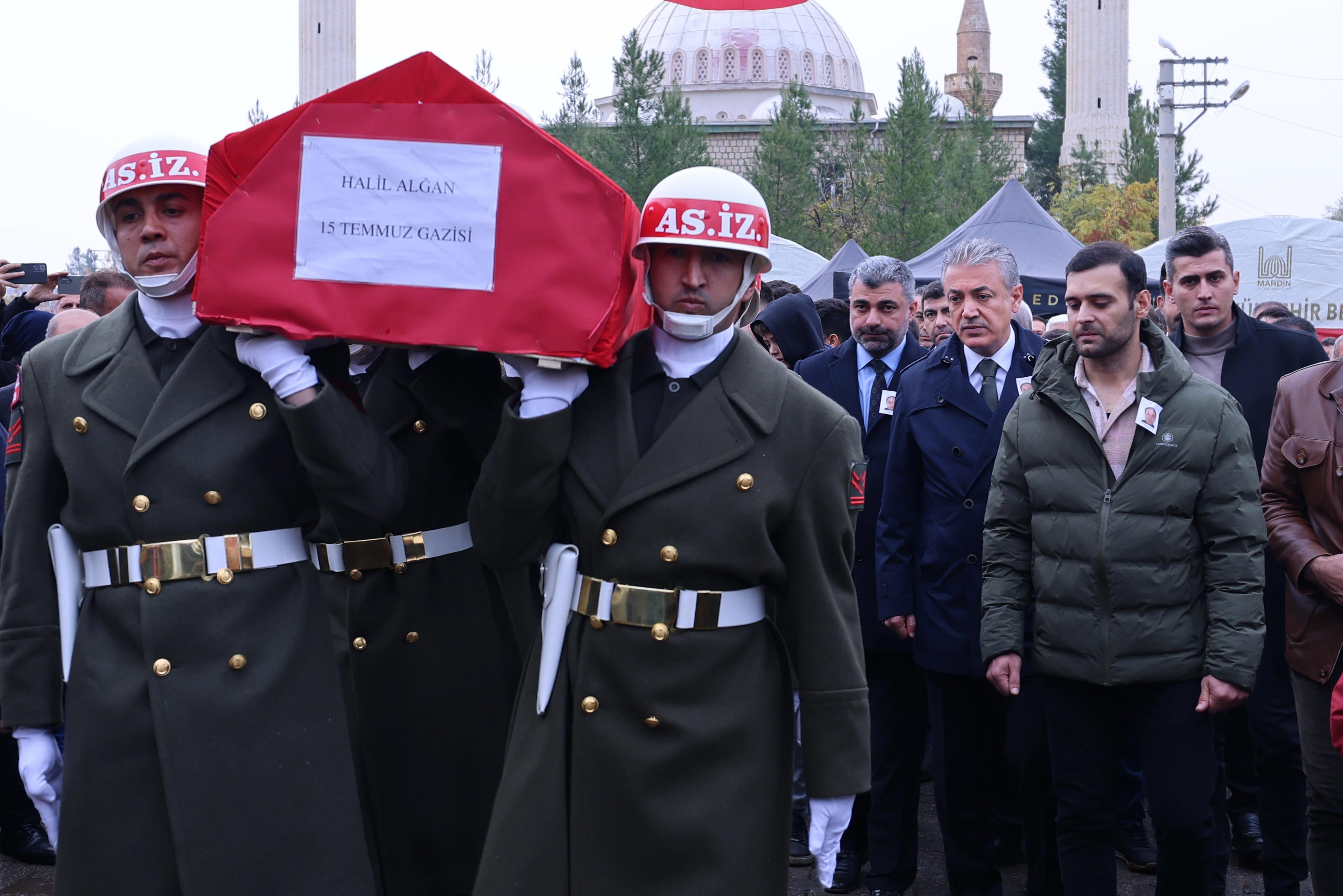 15 Temmuz Gazisi Halil Alğan Midyat’ta defin edildi