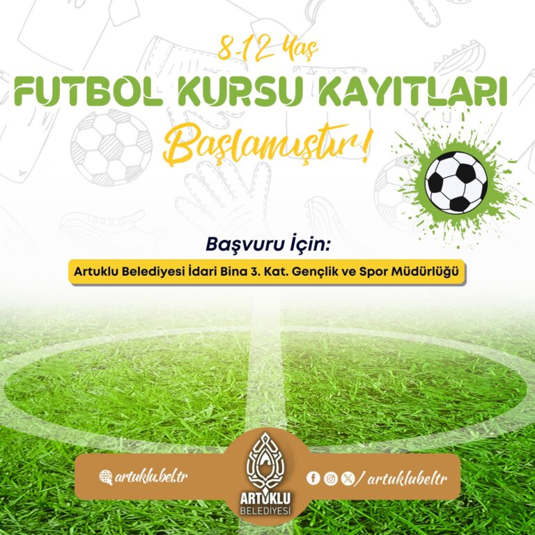 Artuklu Belediyesi’nden 8-12 Yaş Arası Futbol Kursu Kayıtları Başladı