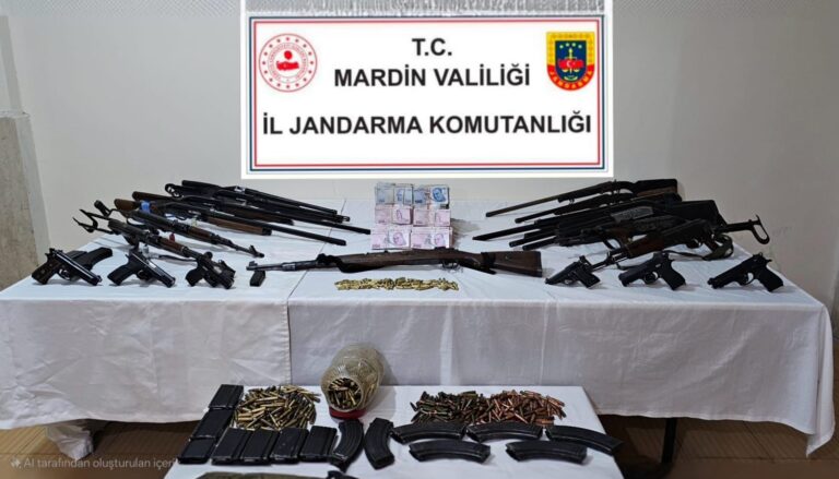 Derik’te çok sayıda mühimmat ele geçirildi: 11 kişi tutuklandı