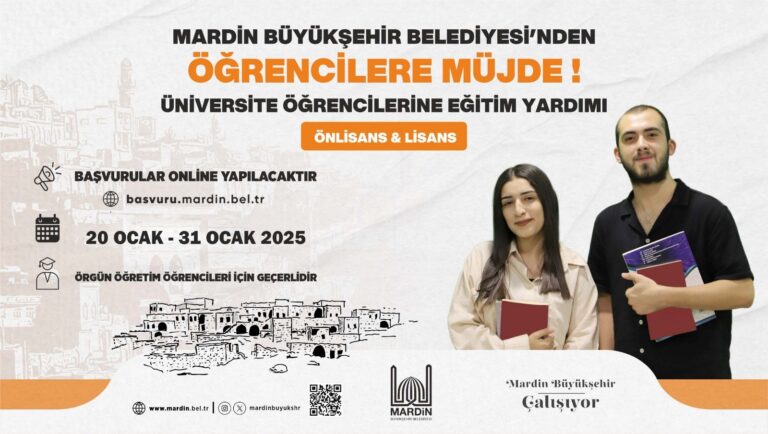 Mardin Büyükşehir Belediyesi’nden Üniversite Öğrencisi Olan Ailelere Destek