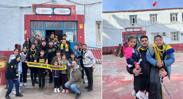 Mardin Artuklu Üniversiteli Genç Fenerbahçeliler minik yüreklere dokundu