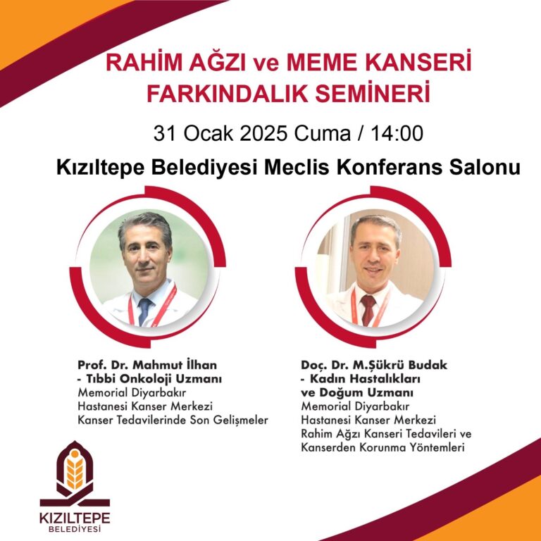 Kızıltepe’de Kanser Tedavisi Semineri Düzenlenecek