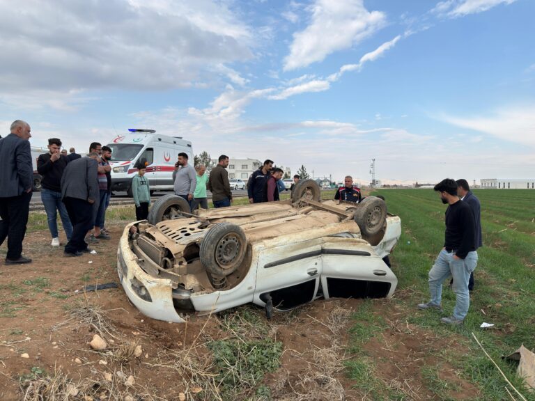 Kızıltepe’de otomobil takla attı, 4 kişi yaralandı