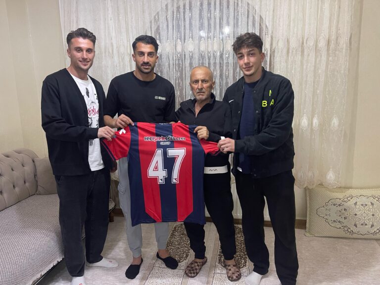 Mardin 1969 Sporlu futbolcular kanser hastası Yusuf Amca’ya ziyaret