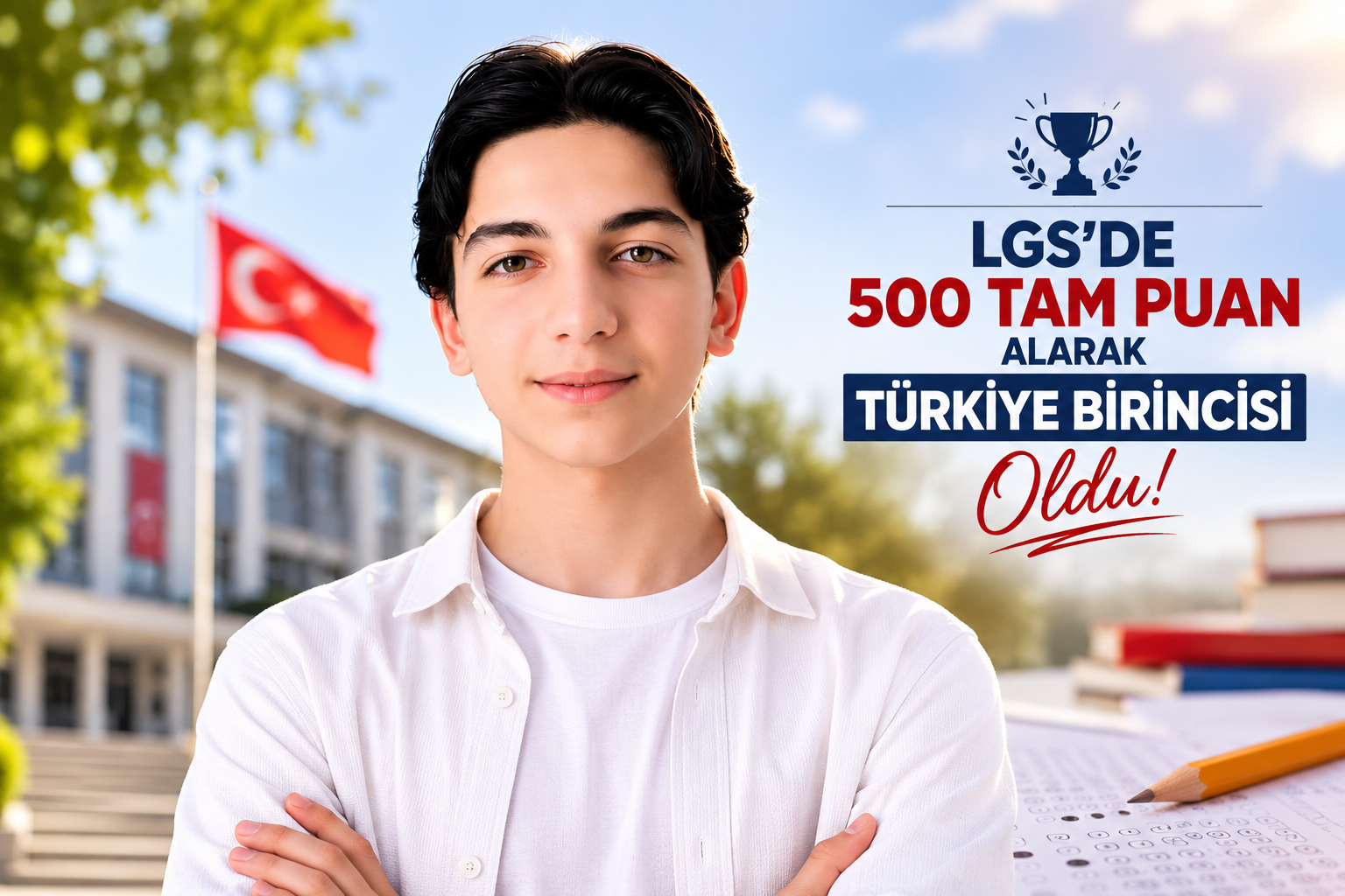 Derik’te LGS’de Tarihi Başarı: Umut Güzel 500 Tam Puanla Türkiye Birincileri Arasında