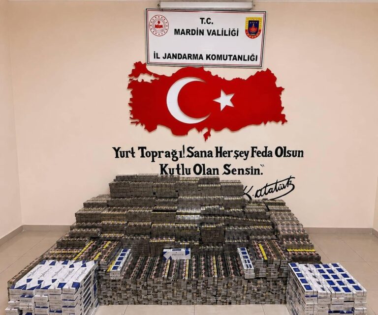 Mardin’de 5 Milyon Liralık Kaçak Sigara ve Puro Ele Geçirildi
